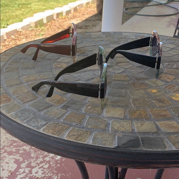 🍁4 for $25 Big Square sparkly sun glasses - Picture 6 of 6